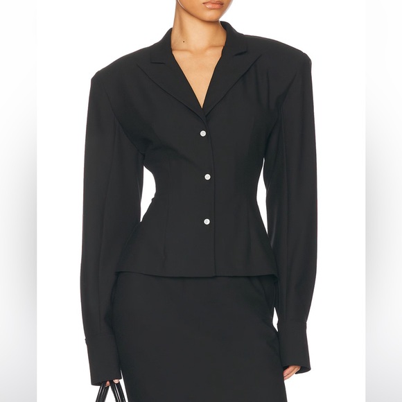 Helsa The Suit Overshirt in Black